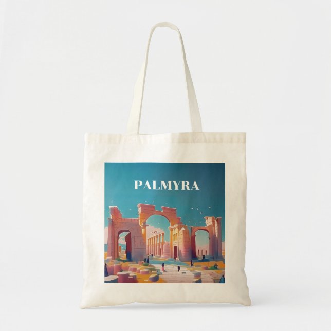 PALMYRA SYRIA RUINS مدينة تدمر تاريخ سوريا   TOTE BAG (Front)