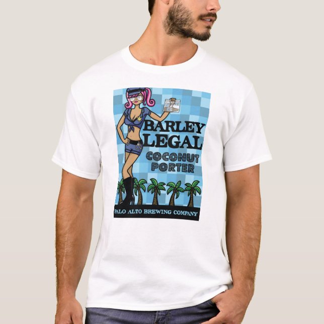 Palo Alto Brewing: Barley Legal Tee -- Men's (Front)