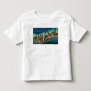 Palo Alto, California - Large Letter Scenes Toddler T-Shirt