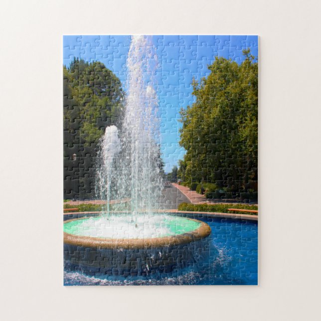 Palo Alto Street Fountain California Jigsaw Puzzle (Vertical)