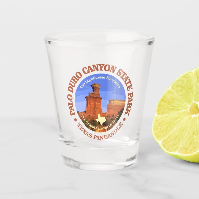Palo Duro Canyon SP Shot Glass (Front)