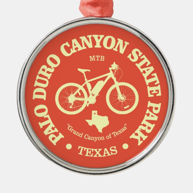 Palo Duro Canyon State Park (cycling)  Metal Tree Decoration (Front)
