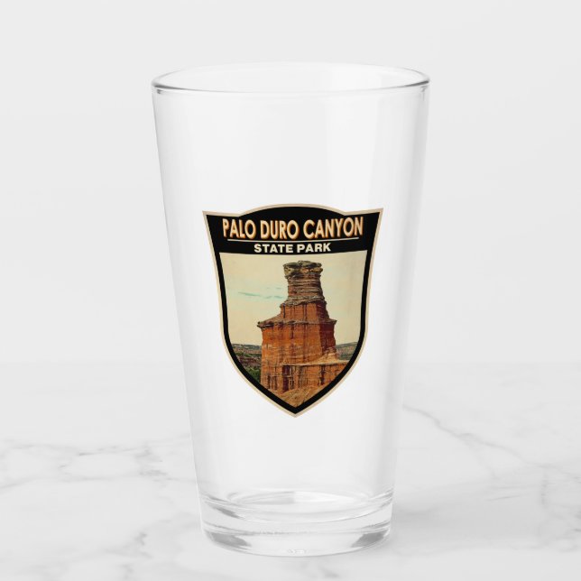 Palo Duro Canyon State Park Texas Art   Glass (Front)
