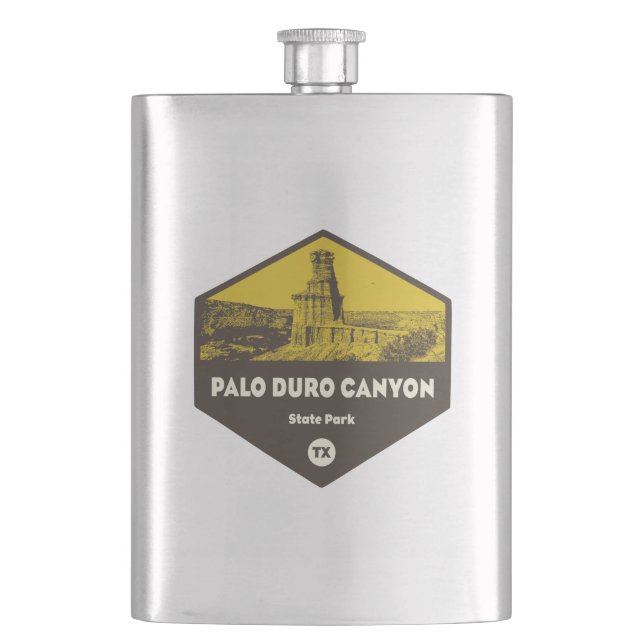 Palo Duro Canyon State Park Texas Hip Flask (Front)