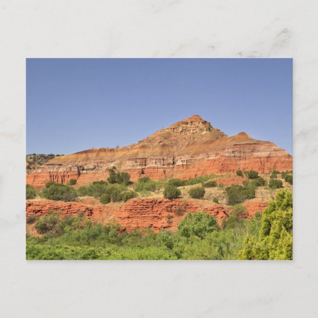 Palo Duro Canyon, Texas.  Successive rock layers Postcard (Front)