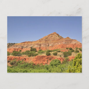 Palo Duro Canyon, Texas. Successive rock layers Postcard