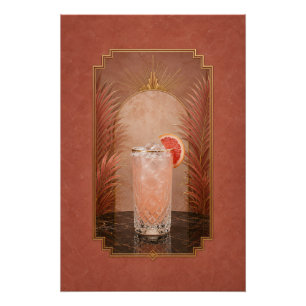 Paloma Art Deco Poster Bar Art