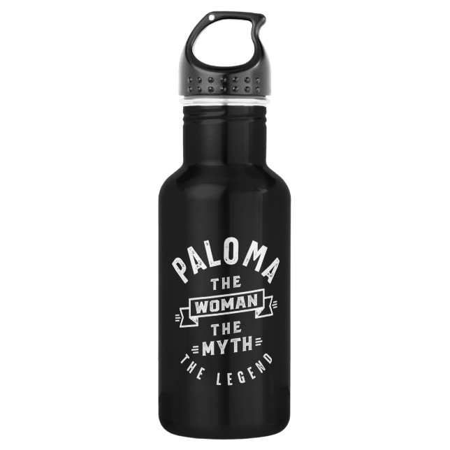 Paloma Personalised Name Birthday Gift 532 Ml Water Bottle (Front)