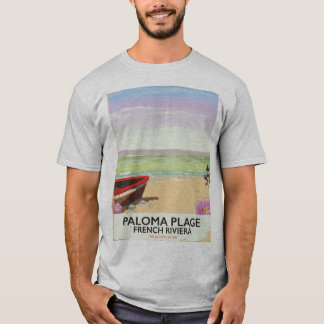 Paloma Plage, French Riviera travel poster T-Shirt
