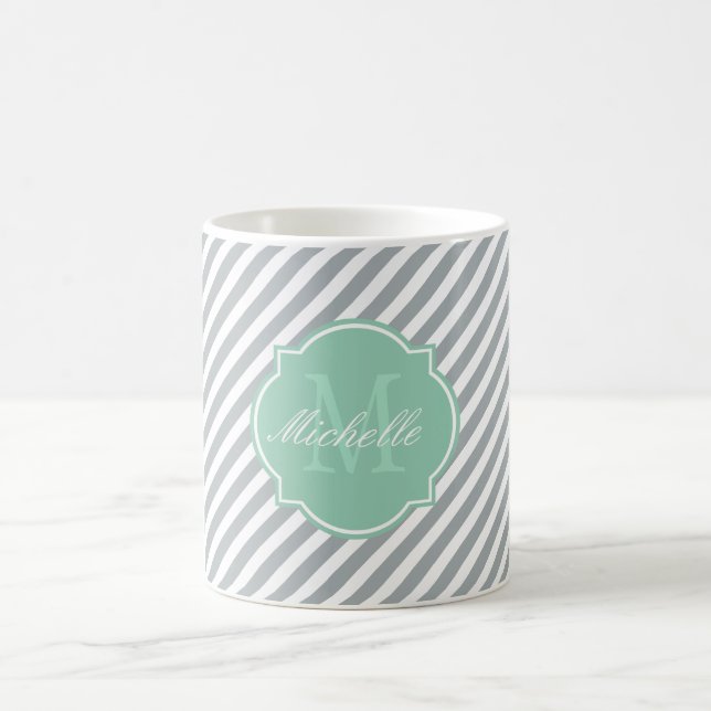 Paloma Stripe Monogram Mug (Center)