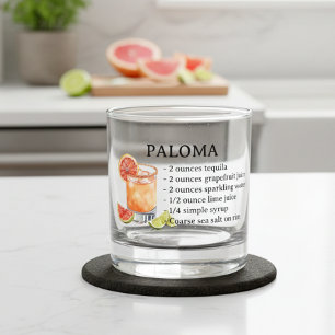 Paloma Tequila Cocktail Recipe Whiskey Glass
