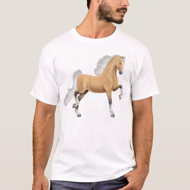Palomino American Saddlebred Horse T-Shirt (Front)