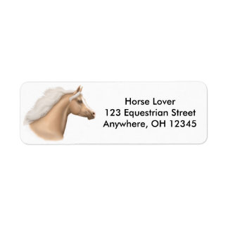 Palomino Arabian Horse Label
