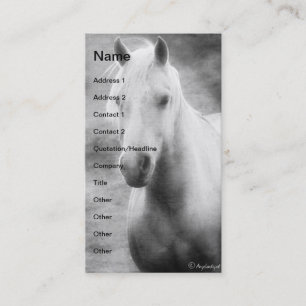 Palomino Black and White Business Card