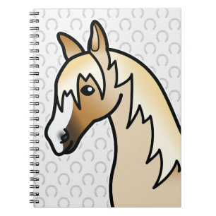 Palomino Cartoon Horse Head Notebook