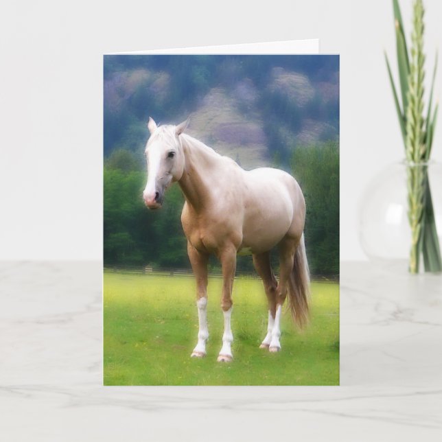 Palomino Dream Horse Card (Front)
