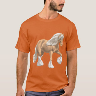 Palomino Gypsy Vanner Irish Cob Draught Horse fami T-Shirt