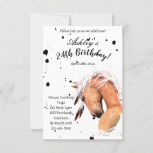 Palomino Horse Birthday Card By Amylyn Bihrle