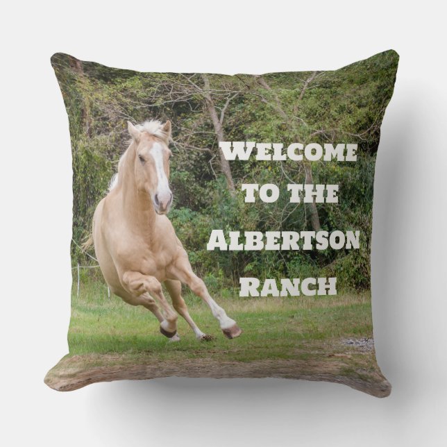 Palomino Horse  Cushion (Front)