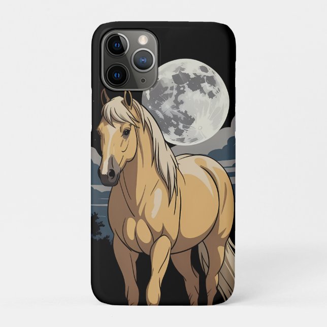 Palomino Horse In Moonlight Case-Mate iPhone Case (Back)