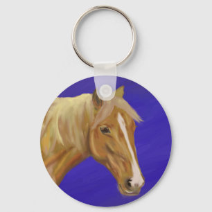 Palomino Horse Key Ring