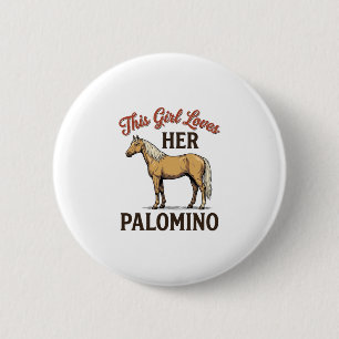 Palomino Horse Lover Vintage Engraving T-Shirt_1 6 Cm Round Badge