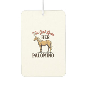 Palomino Horse Lover Vintage Engraving T-Shirt_1 Car Air Freshener