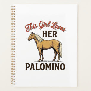 Palomino Horse Lover Vintage Engraving T-Shirt_1 Planner