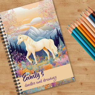 Palomino Horse Mountain Girls Creative Journalling Notebook