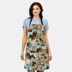 Palomino Horse Photo Collage, Fullprint Apron