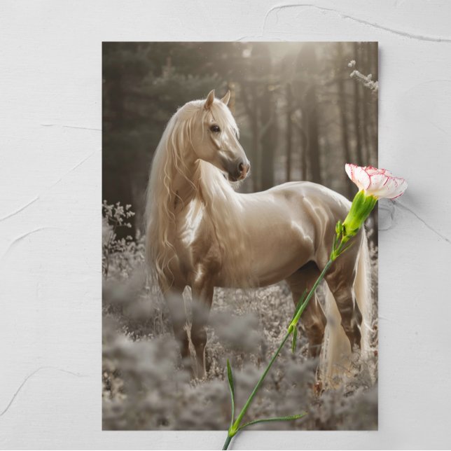 Palomino Horse Photograph  Card (Creator Uploaded)