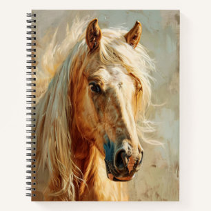 Palomino Horse Portrait Spiral Notebook