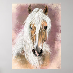Palomino Horse Poster - Painting