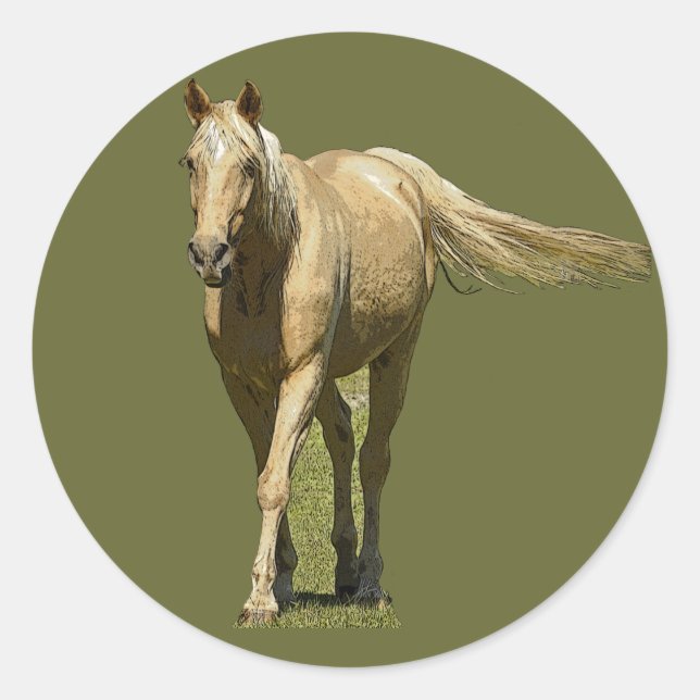 Palomino Horse Stickers (Front)