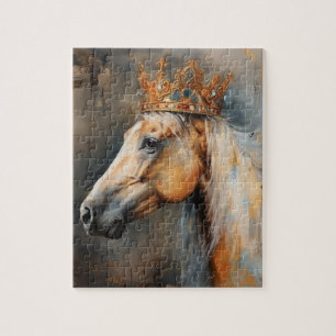 Palomino Horse With a Crown Jigsaw Puzzle