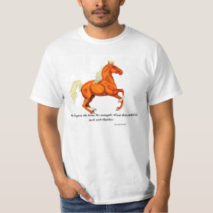 Palomino Horse with Scripture Shirt