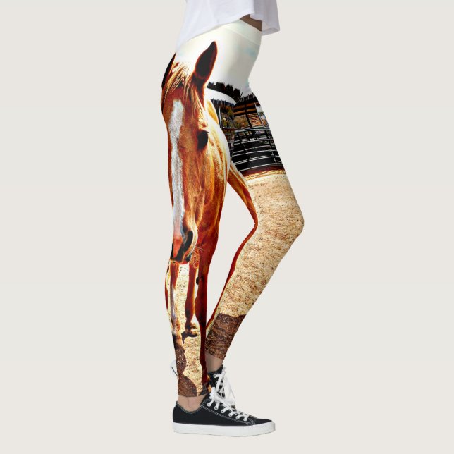 Palomino Horse Women's Leggings (Right)