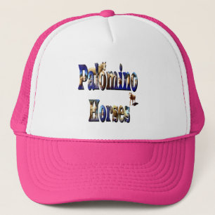 Palomino Horses Logo With Horses, Trucker Hat
