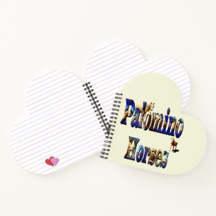 Palomino Horses Picture Logo, Notebook