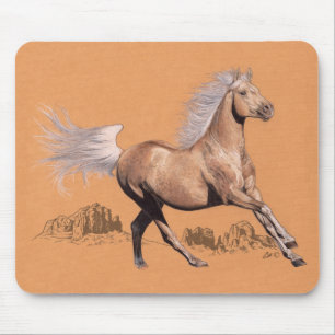Palomino in coloured pencil mouse mat