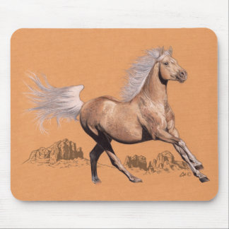 Palomino in coloured pencil mouse mat
