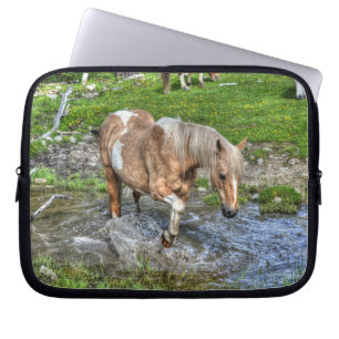 Palomino Paint Horse & Forest Pond 2 Laptop Sleeve