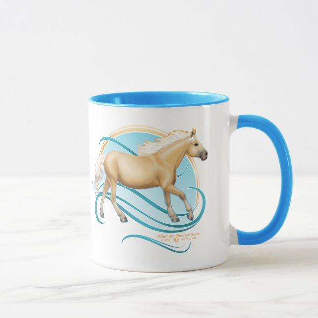 Palomino Quarter Horse Mug (Right)