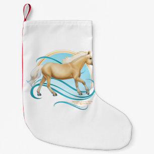 Palomino Quarter Horse Small Christmas Stocking