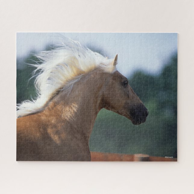 Palomino Rocky Mountain Horse Headshot Jigsaw Puzzle (Horizontal)