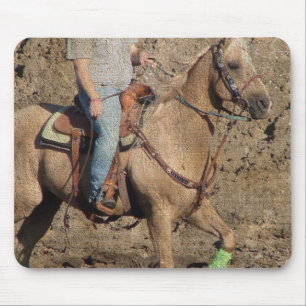 Palomino Rodeo Horse Warmup Grunge Mouse Mat