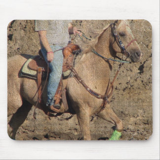 Palomino Rodeo Horse Warmup Grunge Mouse Mat