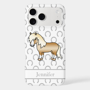 Palomino Shetland Pony Cute Cartoon Illustration
