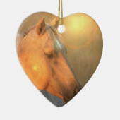 Palomino Sunset Horse Ornament (Right)