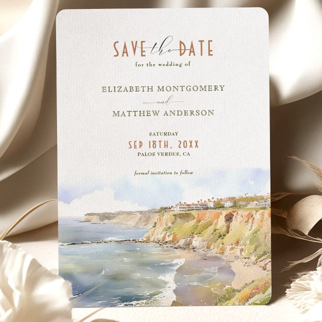 Palos Verdes CA Save the Date Invitation (Creator Uploaded)